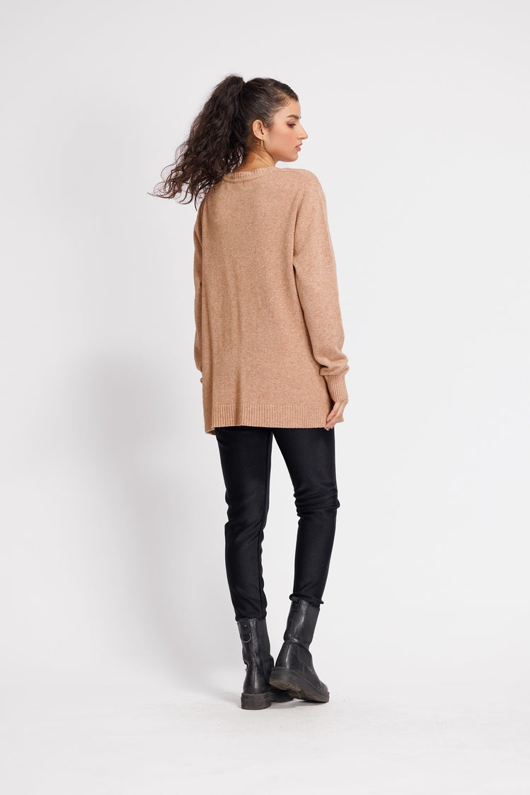Picture of Ellena - V-Neck Cardigan Sweater - Available at Raja Sahib