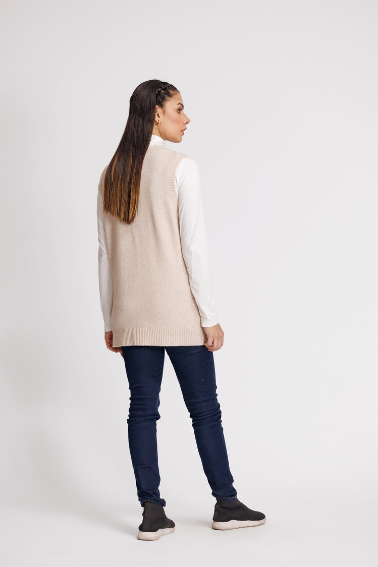 Picture of Ellena - V-Neck Cardigan Sweater - Available at Raja Sahib