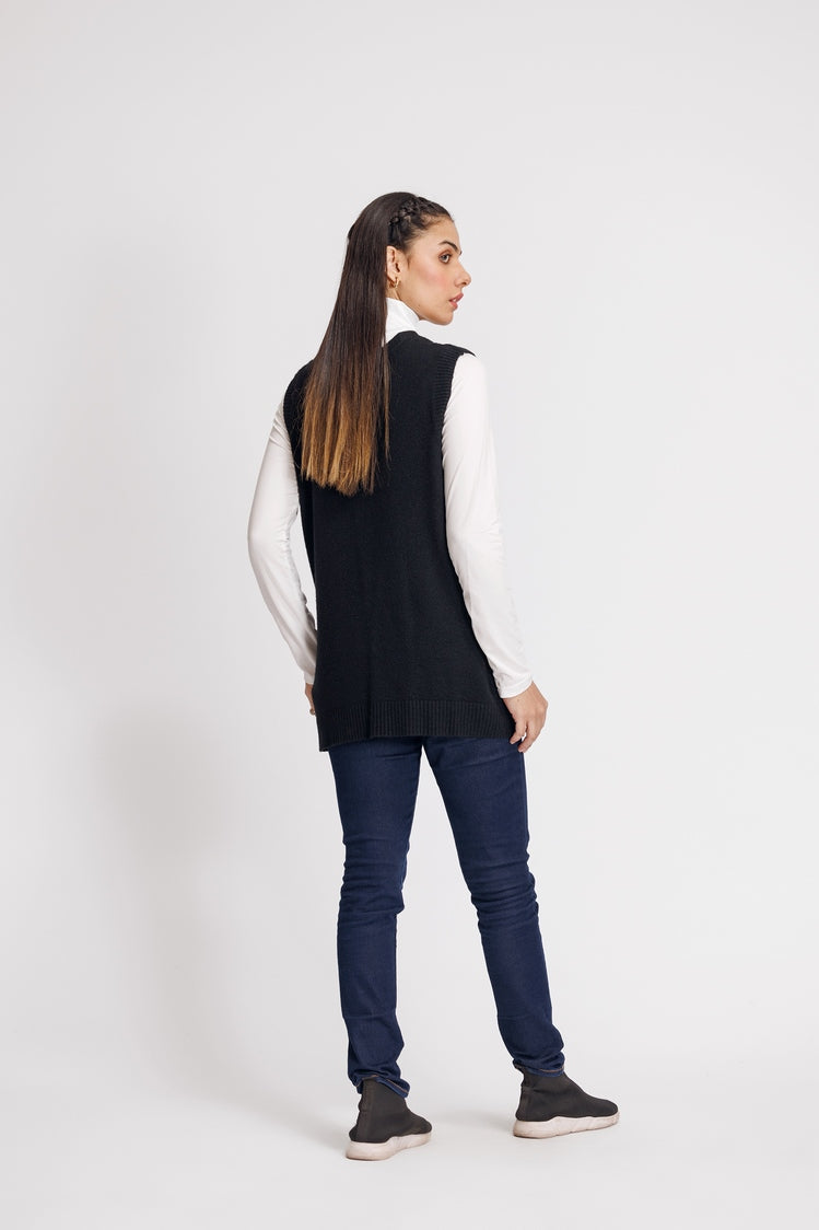 Picture of Ellena - V-Neck Cardigan Sweater - Available at Raja Sahib
