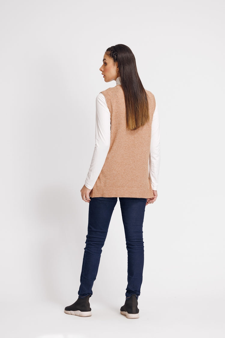 Picture of Ellena - V-Neck Cardigan Sweater - Available at Raja Sahib