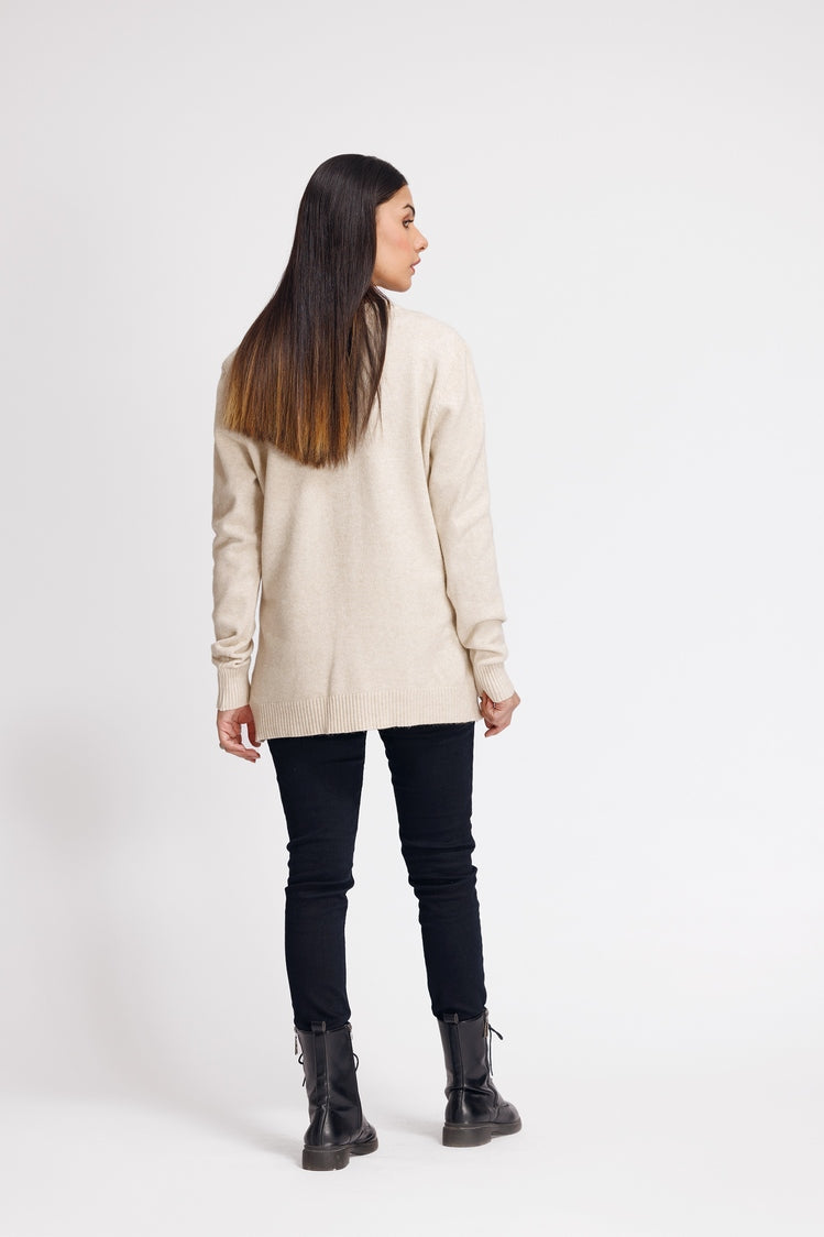 Picture of Ellena - V-Neck Cardigan Sweater - Available at Raja Sahib