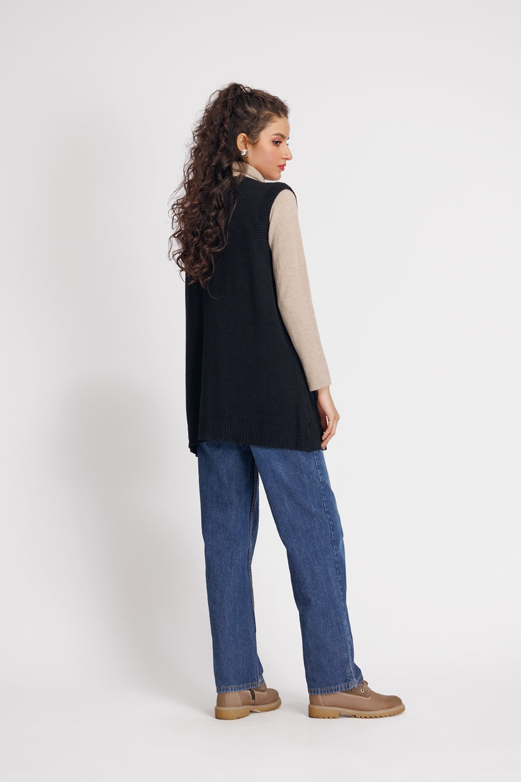 Picture of Ellena - V-Neck Cardigan Sweater - Available at Raja Sahib