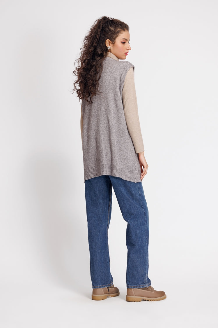 Picture of Ellena - V-Neck Cardigan Sweater - Available at Raja Sahib
