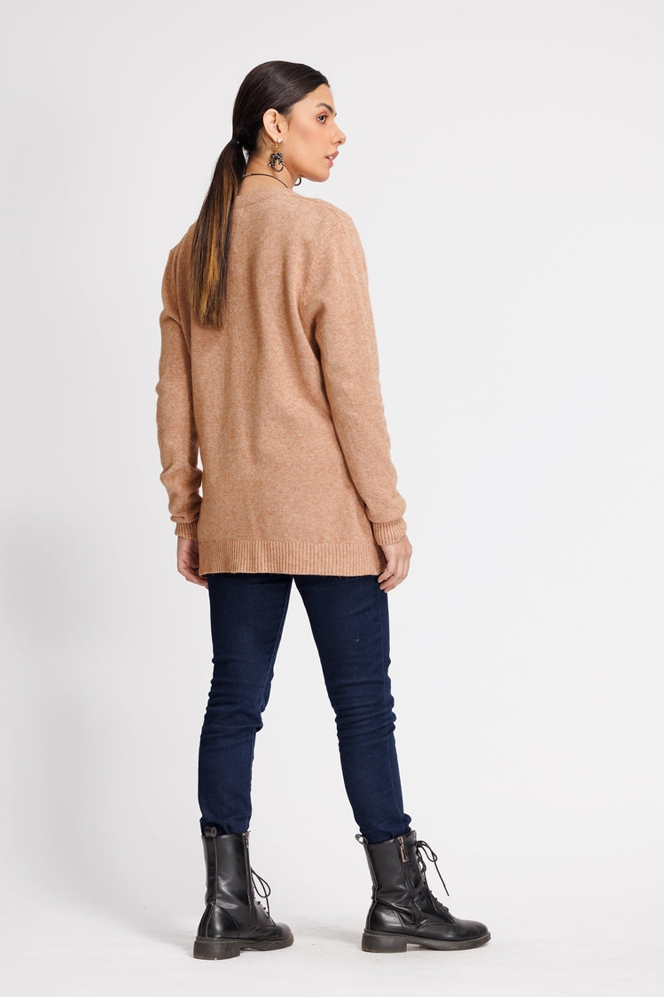 Picture of Ellena - V-Neck Cardigan Sweater - Available at Raja Sahib