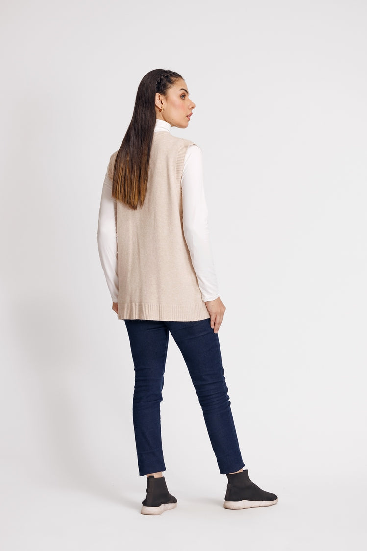 Picture of Ellena - V-Neck Cardigan Sweater - Available at Raja Sahib