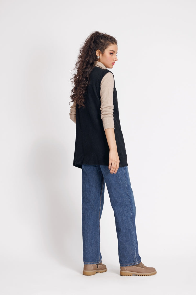 Picture of Ellena - V-Neck Cardigan Sweater - Available at Raja Sahib