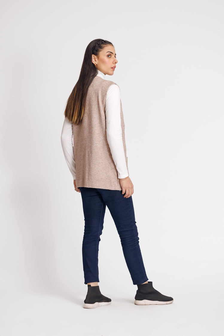 Picture of Ellena - V-Neck Cardigan Sweater - Available at Raja Sahib