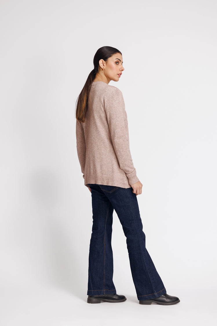 Picture of Ellena - V-Neck Cardigan Sweater - Available at Raja Sahib