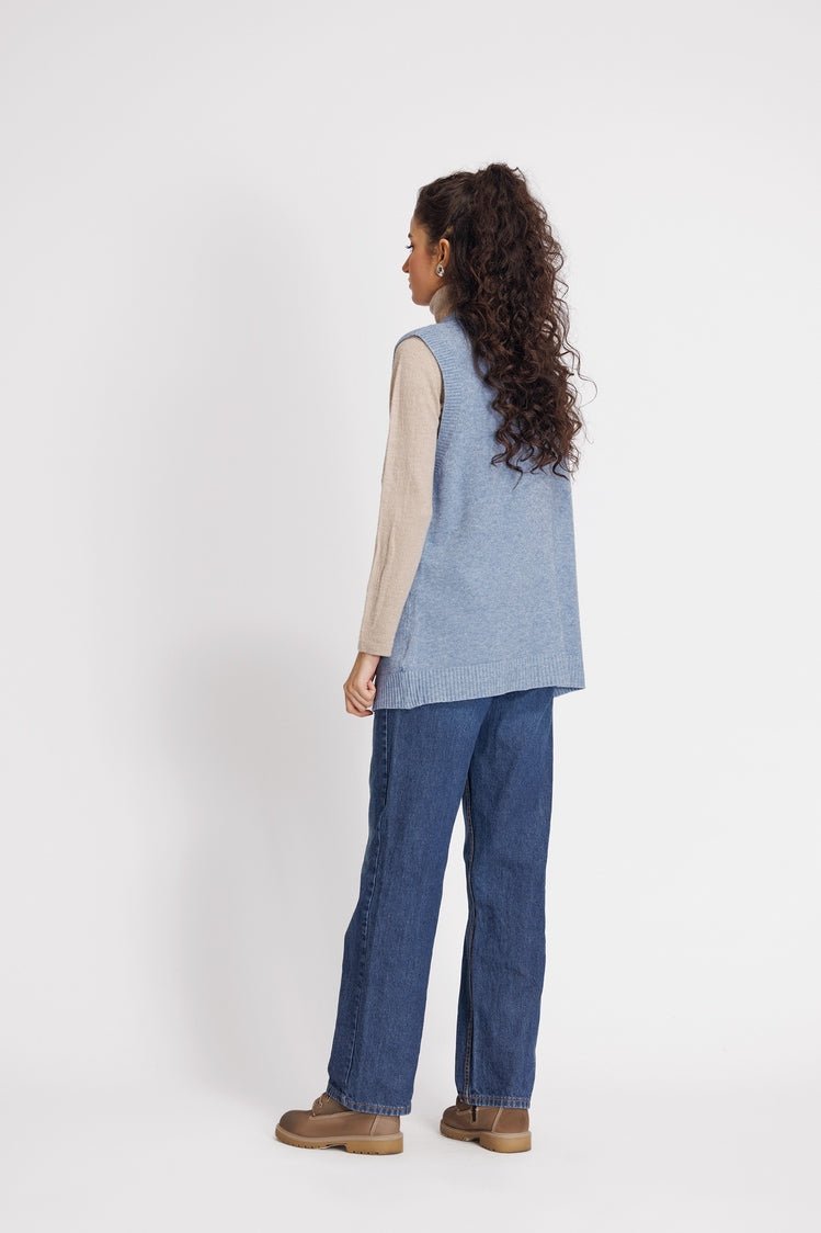 Picture of Ellena - V-Neck Cardigan Sweater - Available at Raja Sahib