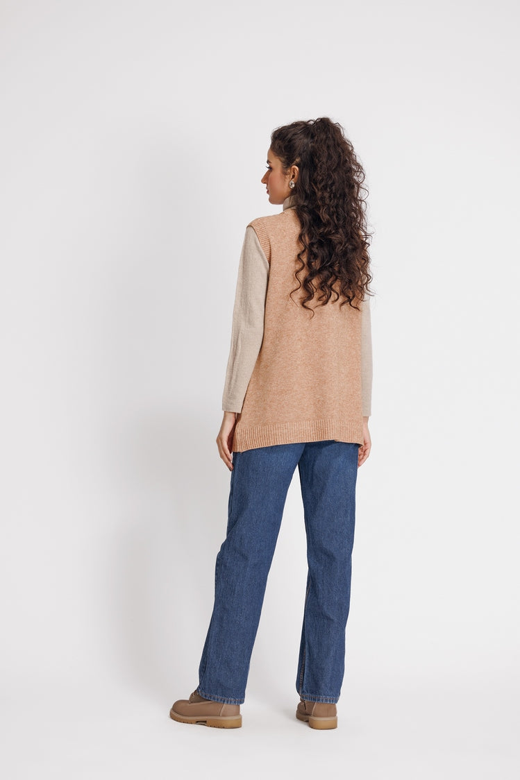 Picture of Ellena - V-Neck Cardigan Sweater - Available at Raja Sahib
