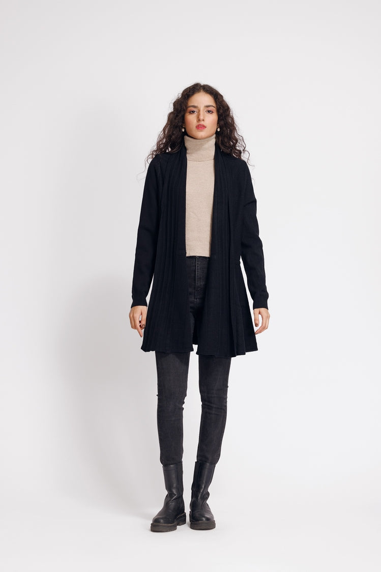 Picture of Ellena - V-Neck Cardigan Sweater - Available at Raja Sahib