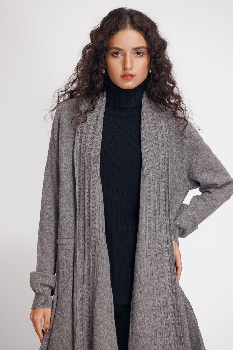 Picture of Ellena - V-Neck Cardigan Sweater - Available at Raja Sahib
