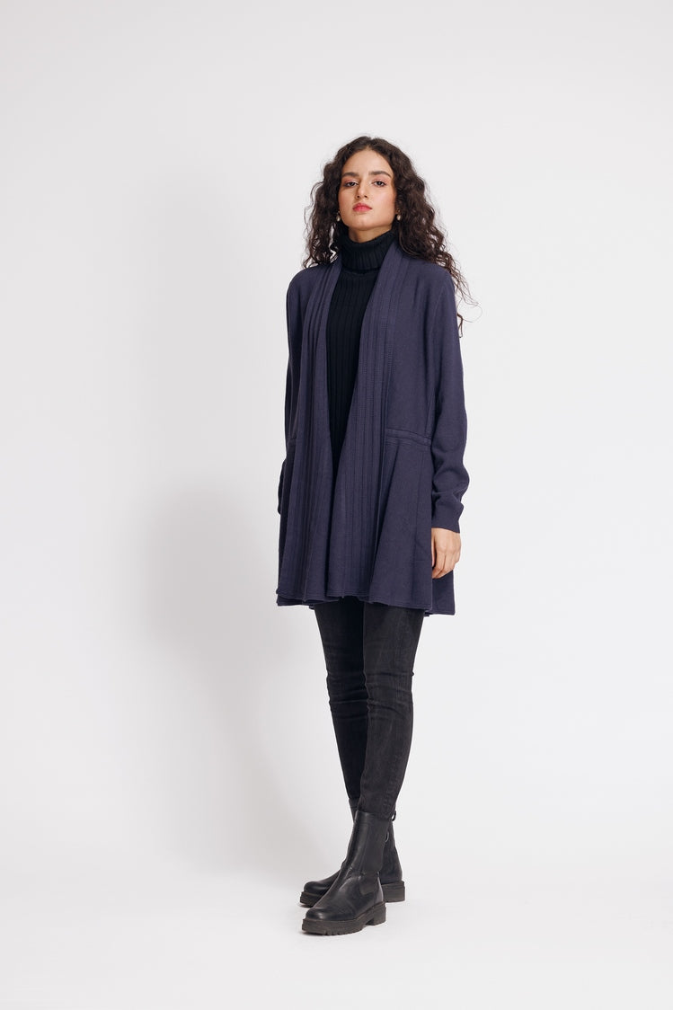 Picture of Ellena - V-Neck Cardigan Sweater - Available at Raja Sahib