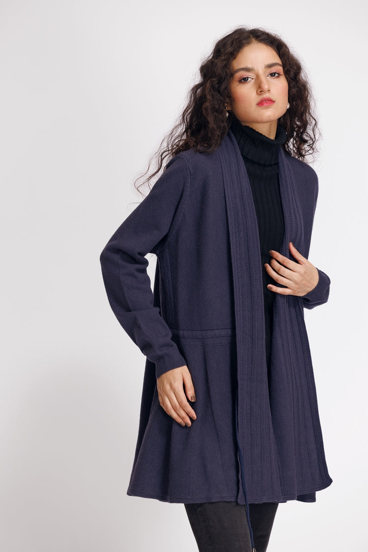 Picture of Ellena - V-Neck Cardigan Sweater - Available at Raja Sahib