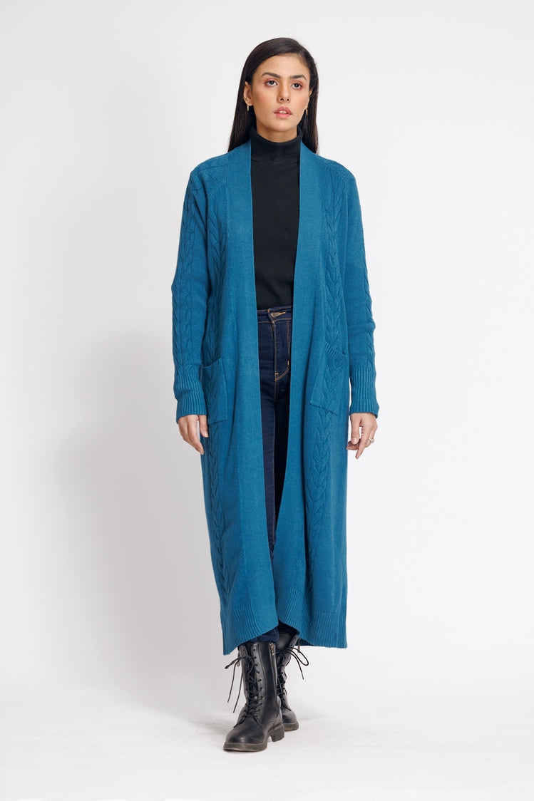 Picture of Ellena - V-Neck Cardigan Sweater - Available at Raja Sahib