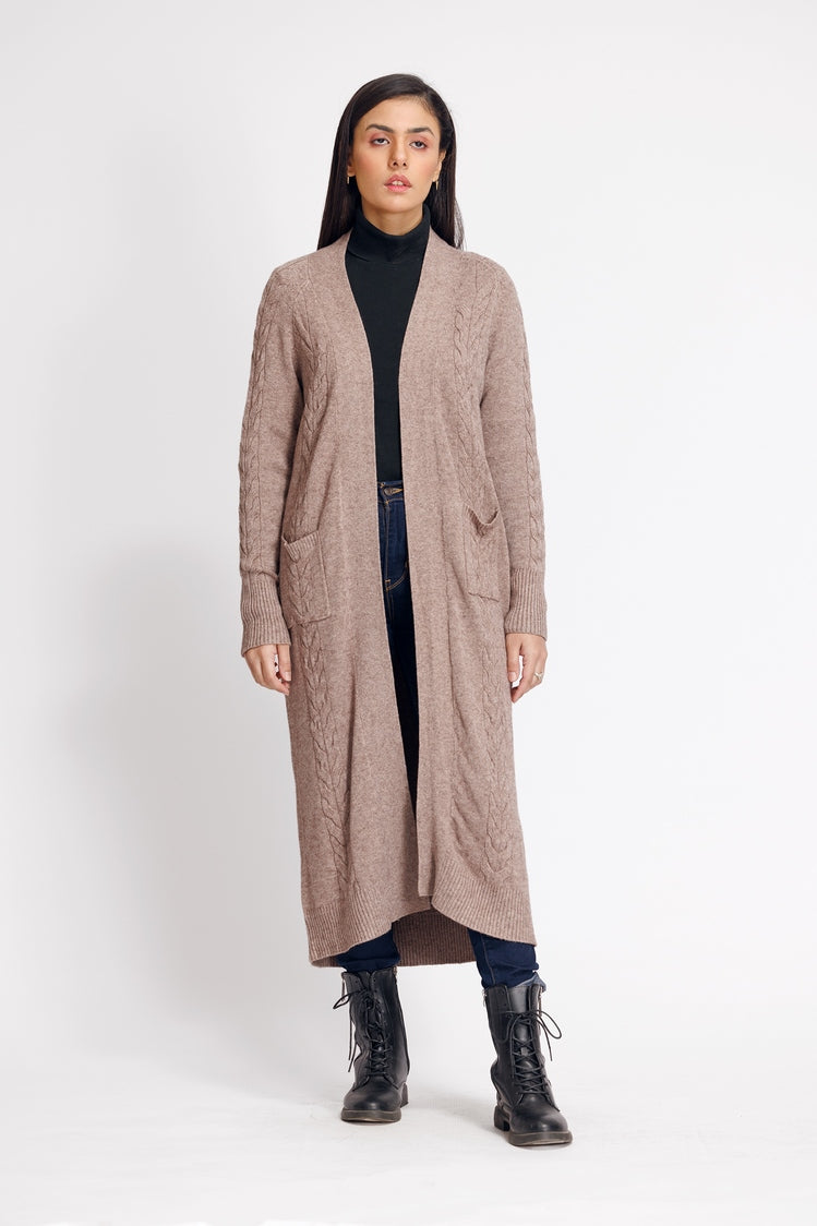 Picture of Ellena - V-Neck Cardigan Sweater - Available at Raja Sahib