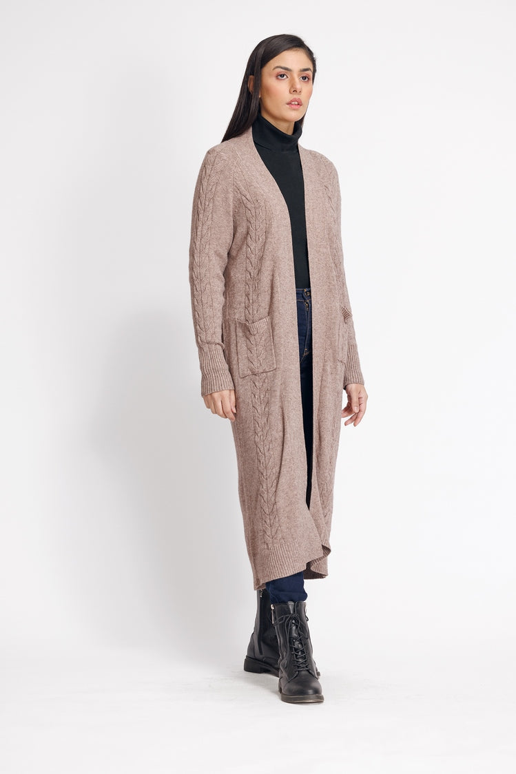 Picture of Ellena - V-Neck Cardigan Sweater - Available at Raja Sahib