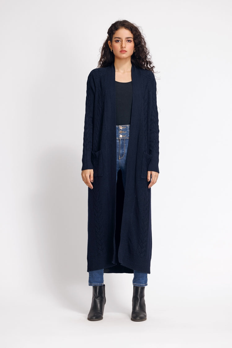 Picture of Ellena - V-Neck Cardigan Sweater - Available at Raja Sahib