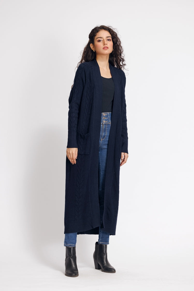 Picture of Ellena - V-Neck Cardigan Sweater - Available at Raja Sahib