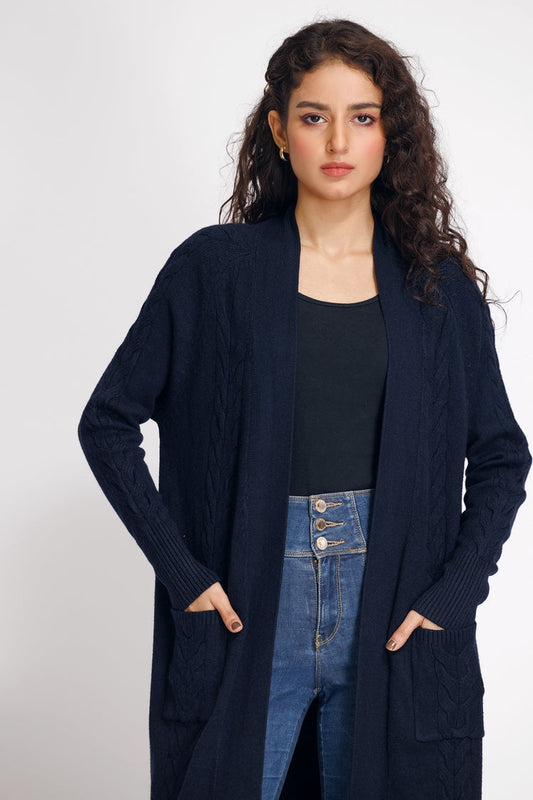 Picture of Ellena - V-Neck Cardigan Sweater - Available at Raja Sahib