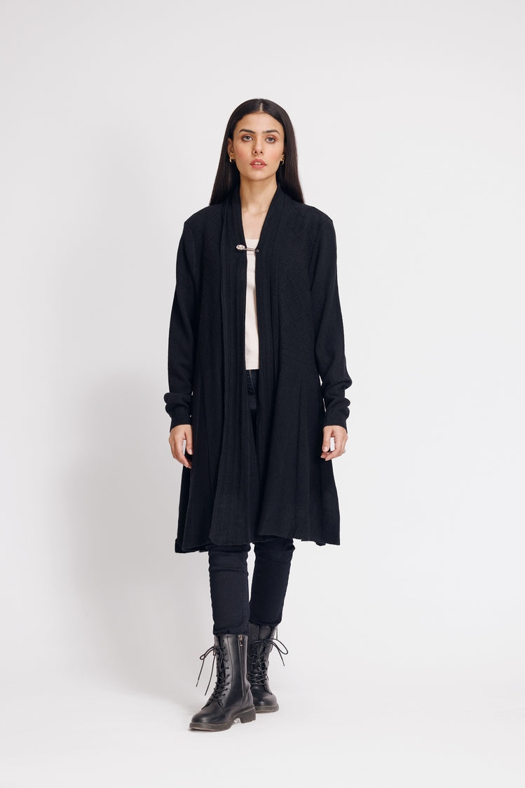 Picture of Ellena - V-Neck Cardigan Sweater - Available at Raja Sahib