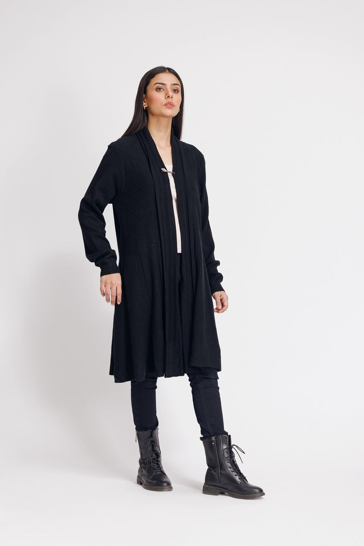 Picture of Ellena - V-Neck Cardigan Sweater - Available at Raja Sahib