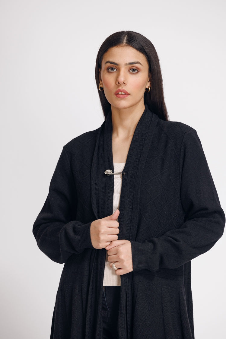 Picture of Ellena - V-Neck Cardigan Sweater - Available at Raja Sahib