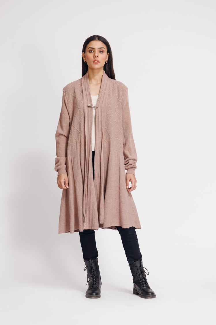 Picture of Ellena - V-Neck Cardigan Sweater - Available at Raja Sahib