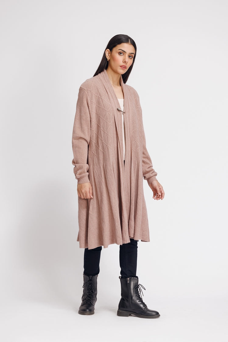 Picture of Ellena - V-Neck Cardigan Sweater - Available at Raja Sahib