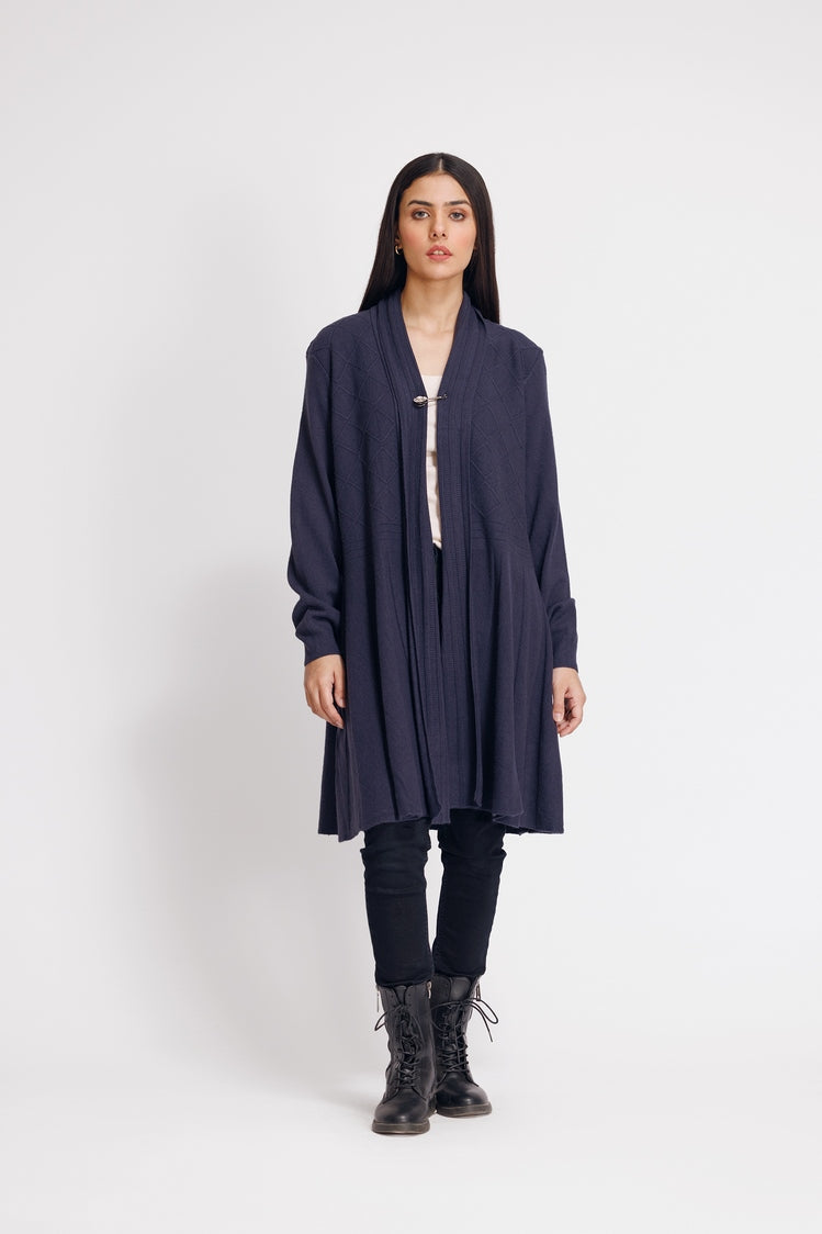 Picture of Ellena - V-Neck Cardigan Sweater - Available at Raja Sahib