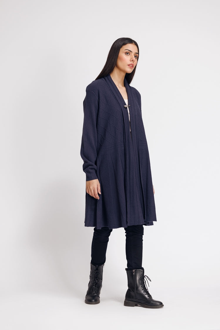 Picture of Ellena - V-Neck Cardigan Sweater - Available at Raja Sahib