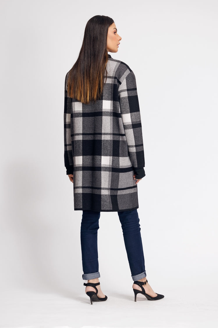 Picture of Ellena - Round Neck Cardigan Sweater - Available at Raja Sahib