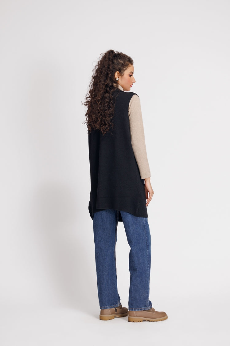 Picture of Ellena - V-Neck Cardigan Sweater - Available at Raja Sahib