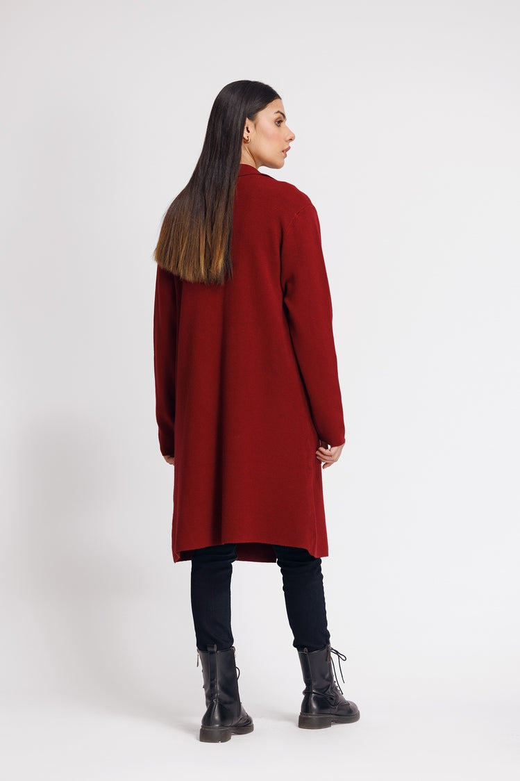 Picture of Ellena - V-Neck Cardigan Sweater - Available at Raja Sahib