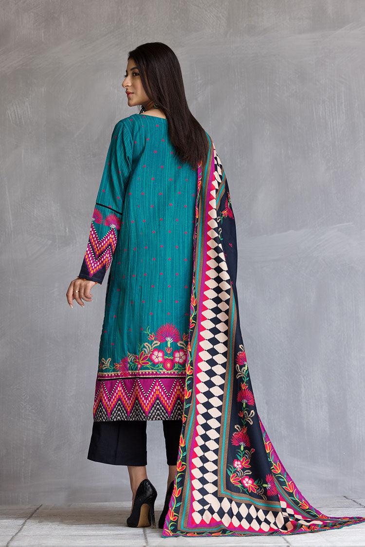 Picture of Ellena - 3-PC Stitched Khaddar Suit - Available at Raja Sahib