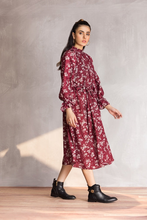 Picture of Ellena - Western Georgette Dress - Available at Raja Sahib