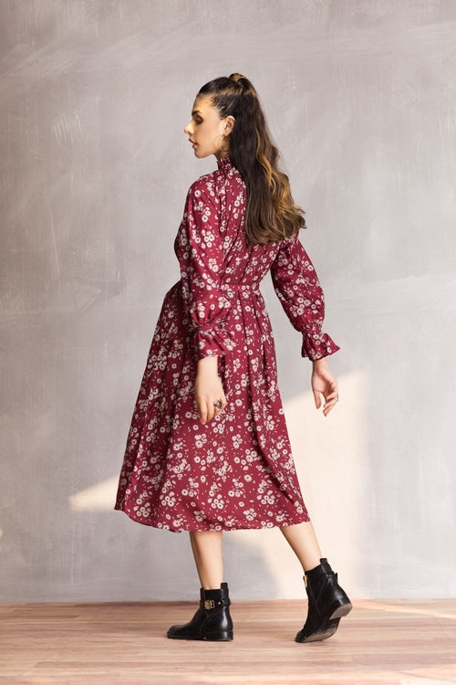 Picture of Ellena - Western Georgette Dress - Available at Raja Sahib