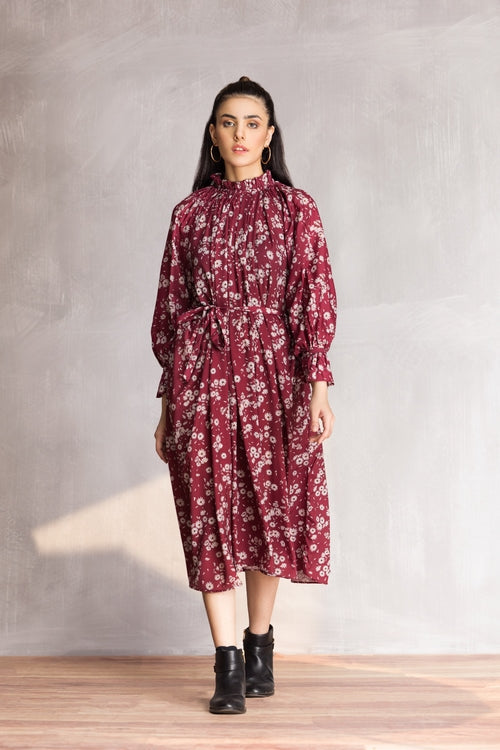 Picture of Ellena - Western Georgette Dress - Available at Raja Sahib