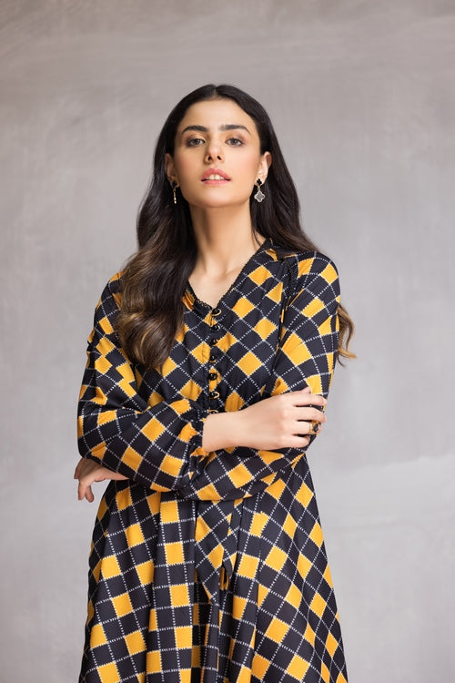 Picture of Ellena - Western Georgette Dress - Available at Raja Sahib