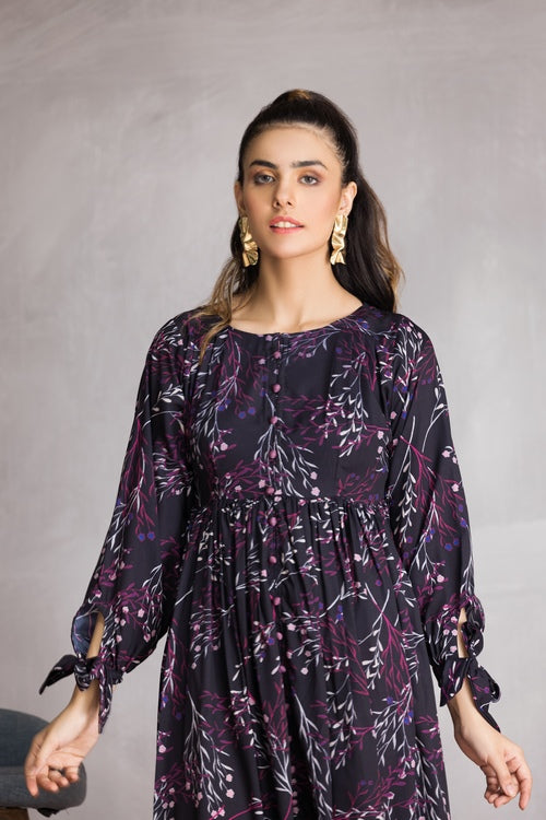 Picture of Ellena - Western Georgette Dress - Available at Raja Sahib