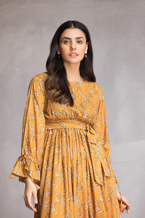 Picture of Ellena - Western Georgette Dress - Available at Raja Sahib