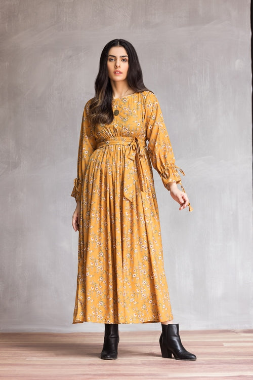 Picture of Ellena - Western Georgette Dress - Available at Raja Sahib