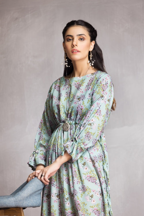 Picture of Ellena - Western Georgette Dress - Available at Raja Sahib