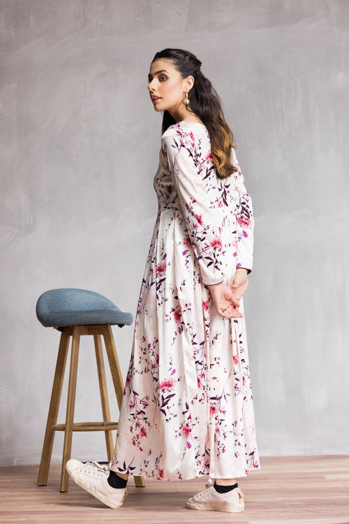 Picture of Ellena - Western Silk Dress - Available at Raja Sahib