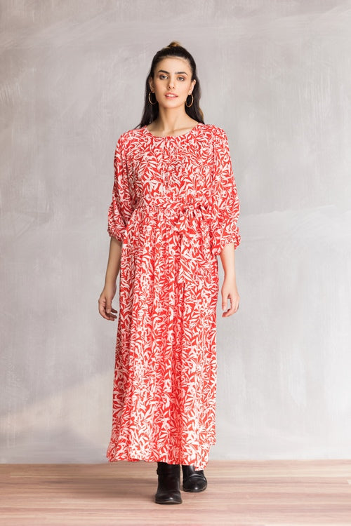 Picture of Ellena - Western Georgette Dress - Available at Raja Sahib