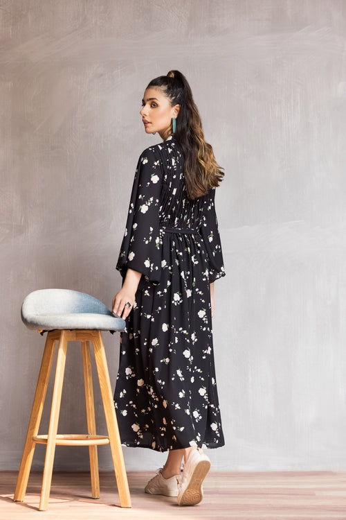 Picture of Ellena - Western Georgette Dress - Available at Raja Sahib