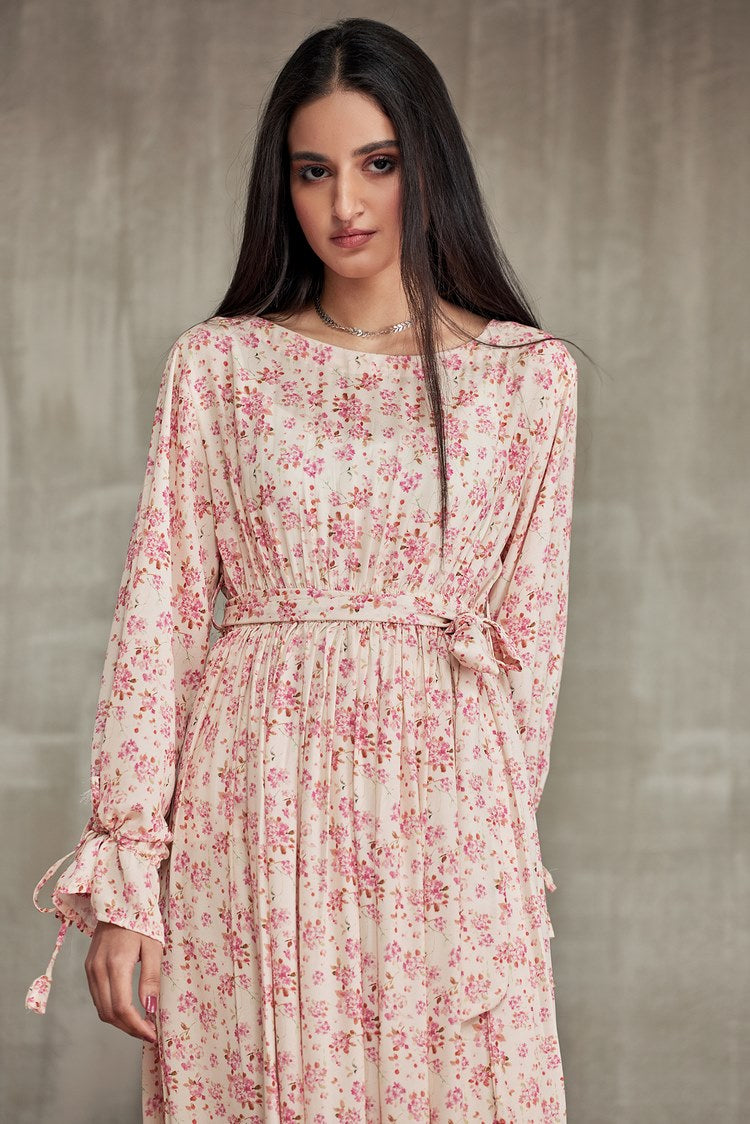 Picture of Ellena - Western Georgette Dress - Available at Raja Sahib