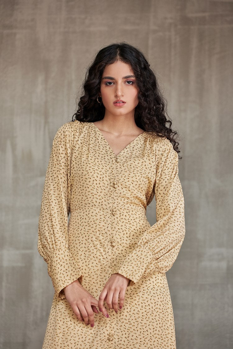 Picture of Ellena - Western Georgette Dress - Available at Raja Sahib