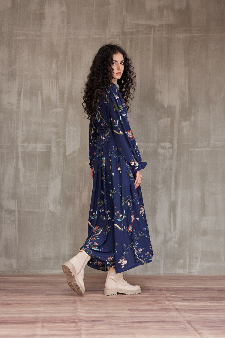 Picture of Ellena - Western Georgette Dress - Available at Raja Sahib