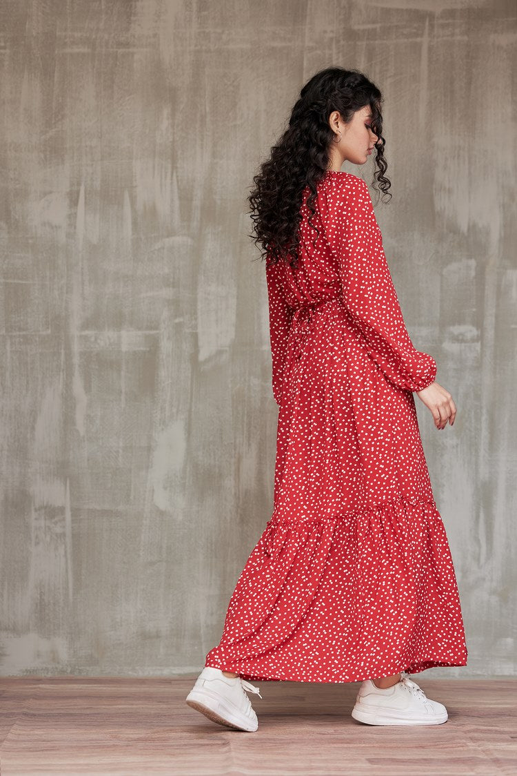 Picture of Ellena - Western Georgette Dress - Available at Raja Sahib